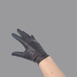 Vintage Lionel Le Grand Gloves 7 Leather Brown Neiman Marcus France